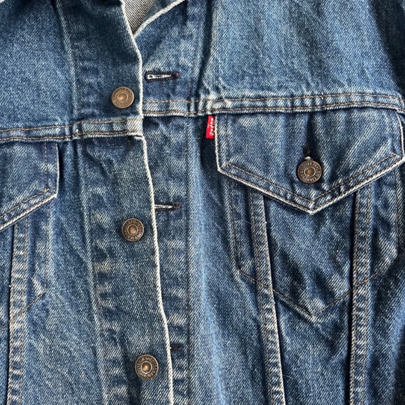 Levis 70s 80s Vintage Type III Denim Trucker Jeans Jacket Mens approx XL 44 - Picture 4 of 12